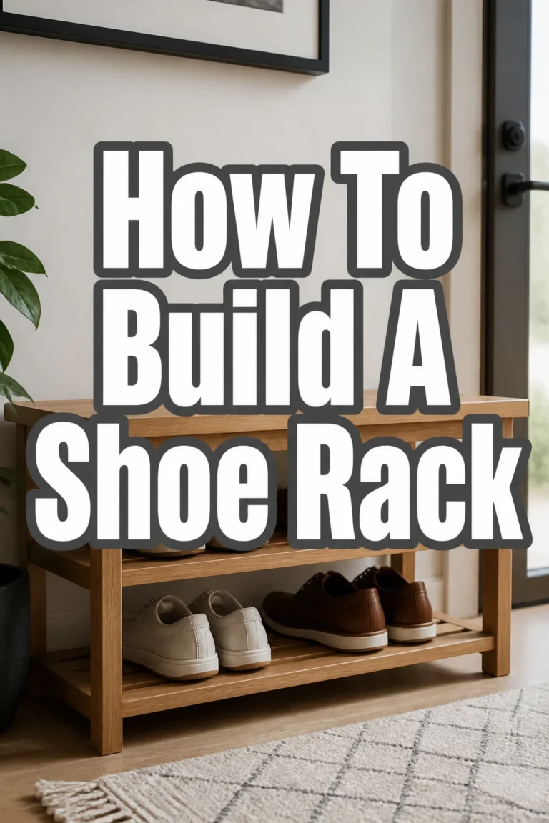 How To Build A Shoe Rack
