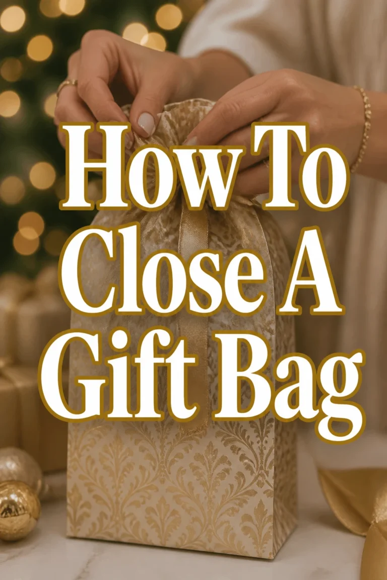 How To Close A Gift Bag