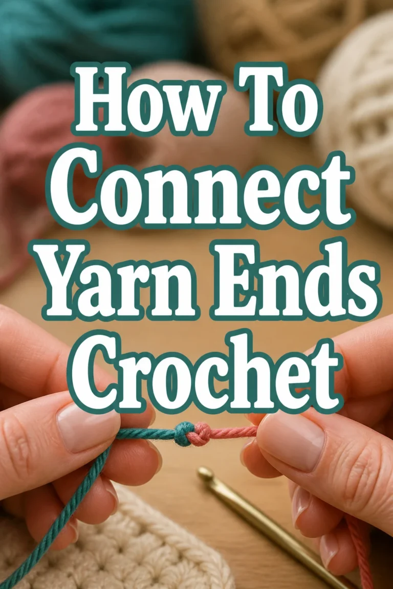 How To Connect Yarn Ends Crochet