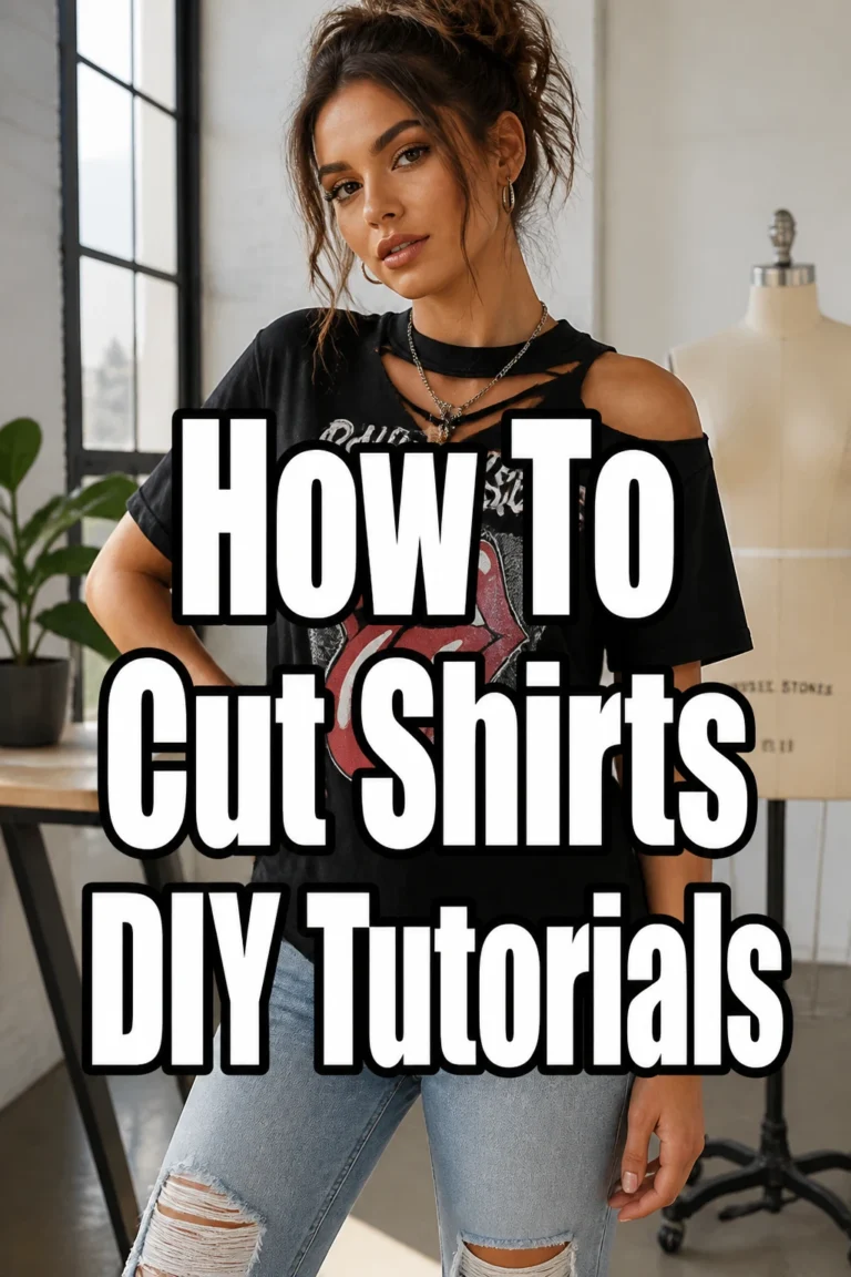 How To Cut Shirts DIY Tutorials