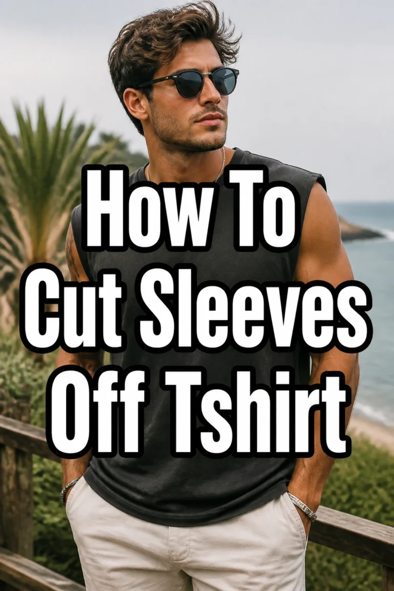 How To Cut Sleeves Off Tshirt