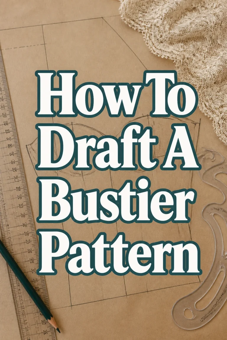 How To Draft A Bustier Pattern
