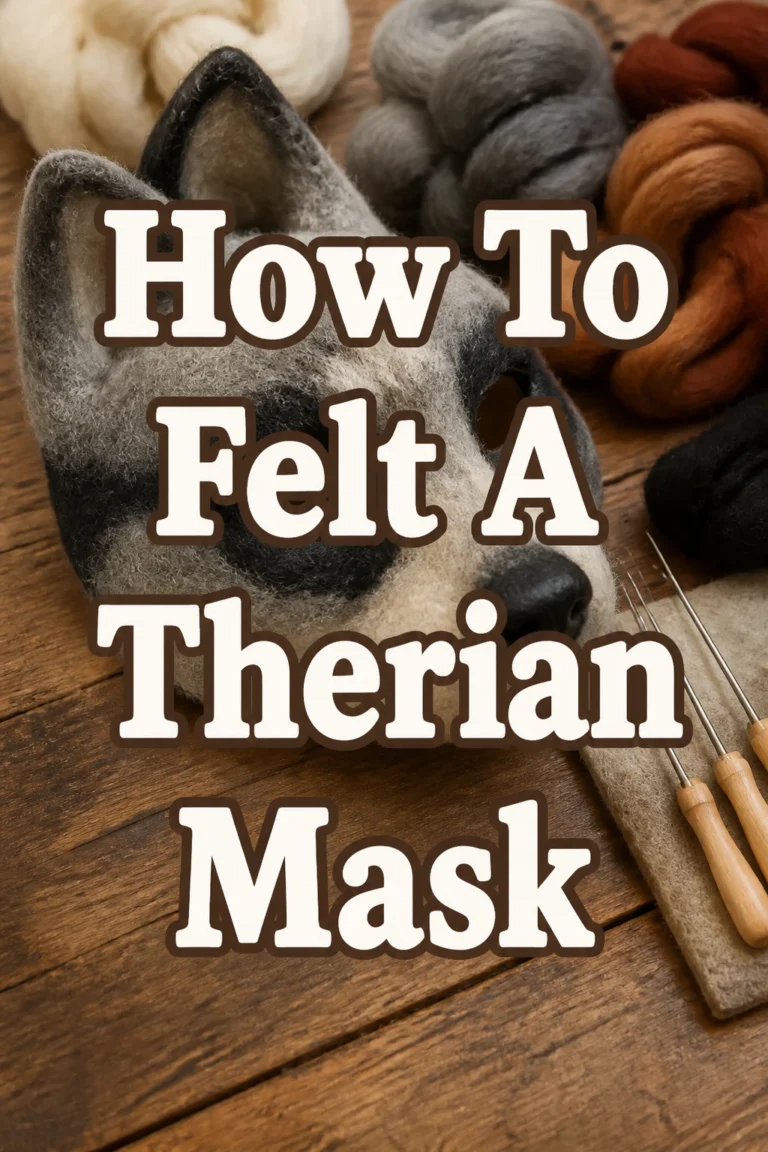 How To Felt A Therian Mask