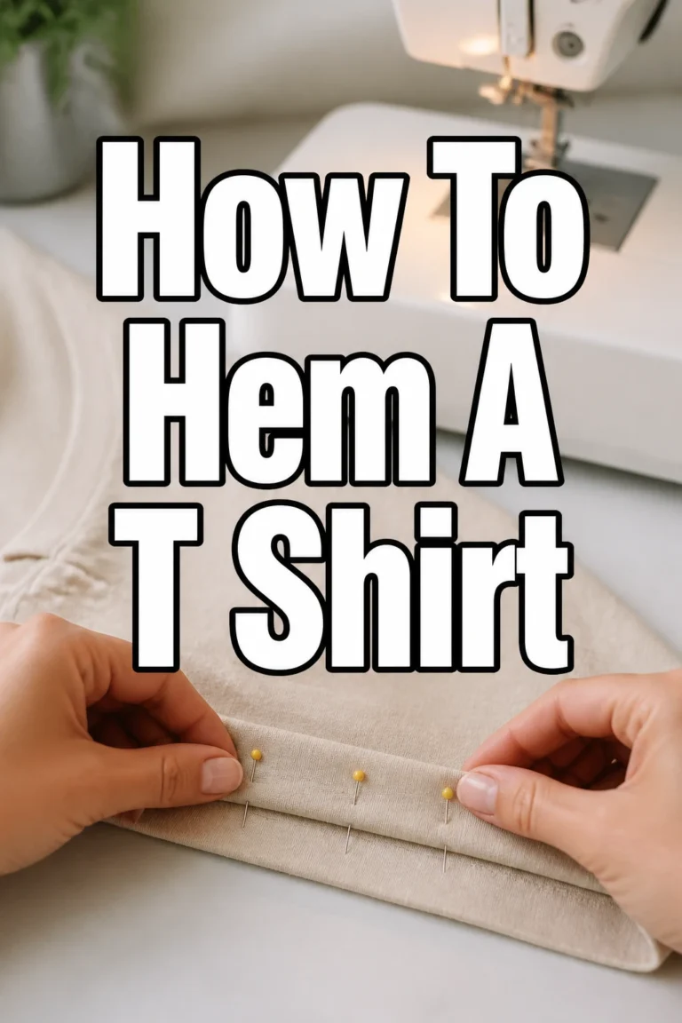 How To Hem A T Shirt