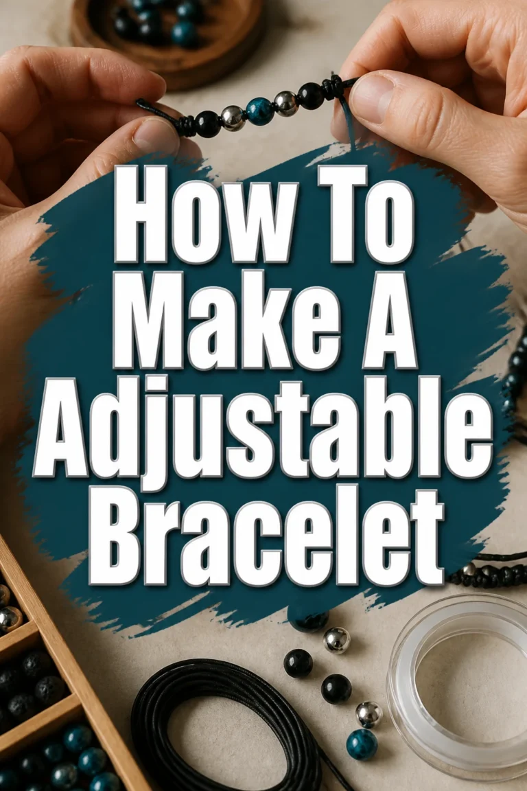 How To Make A Adjustable Bracelet