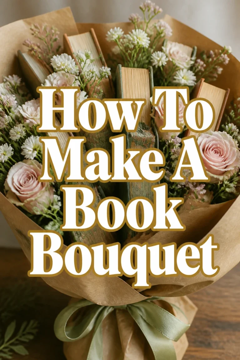 How To Make A Book Bouquet