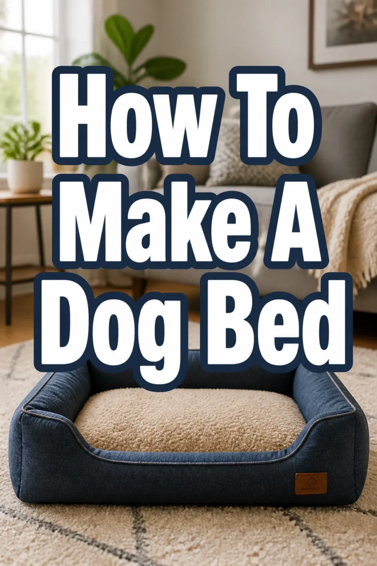How To Make A Dog Bed