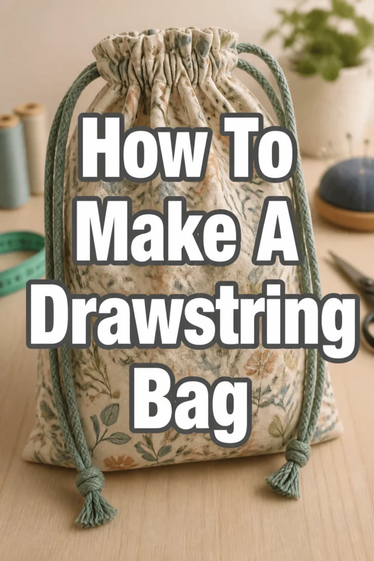 How To Make A Drawstring Bag