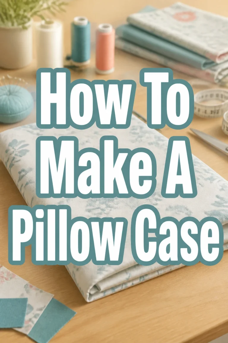 How To Make A Pillow Case