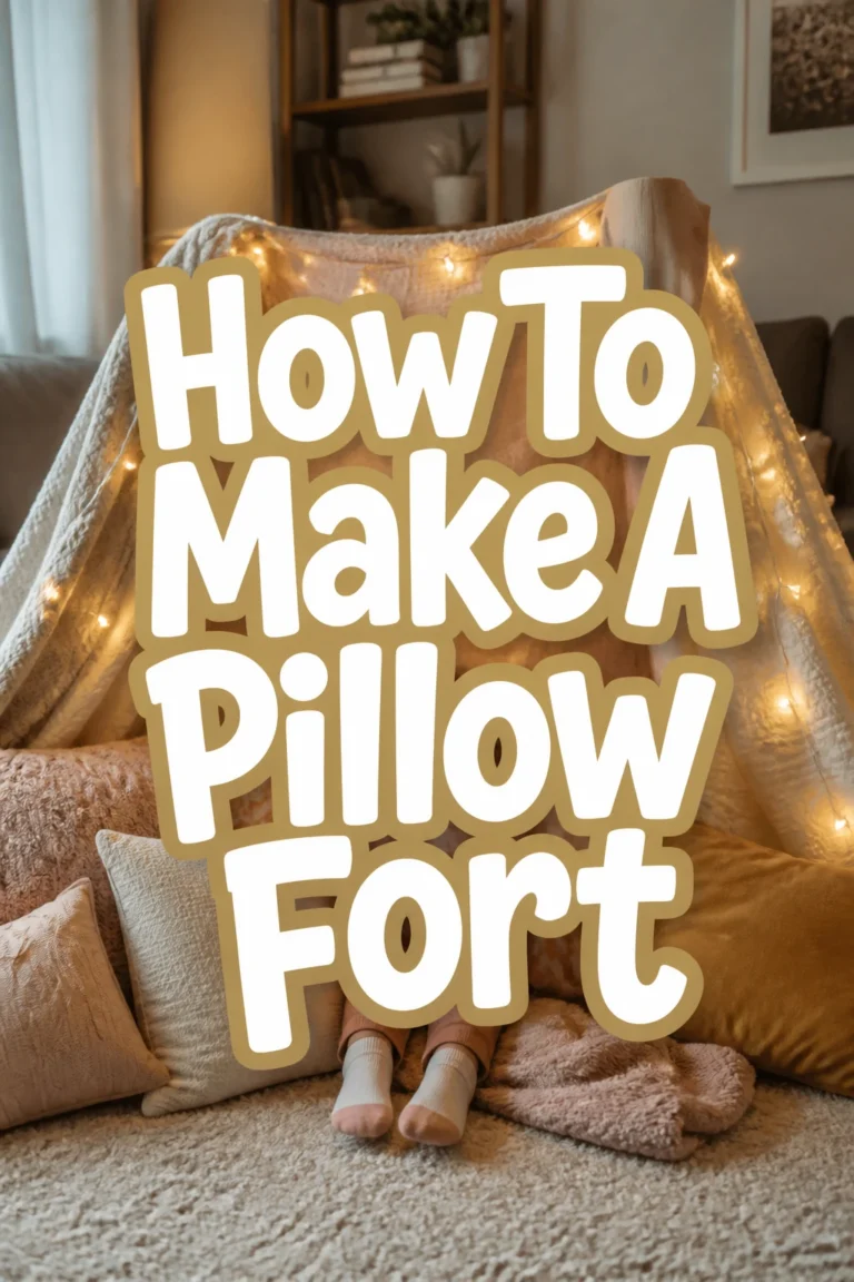 How To Make A Pillow Fort