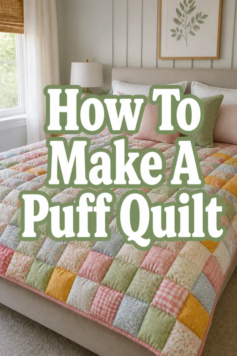 How To Make A Puff Quilt