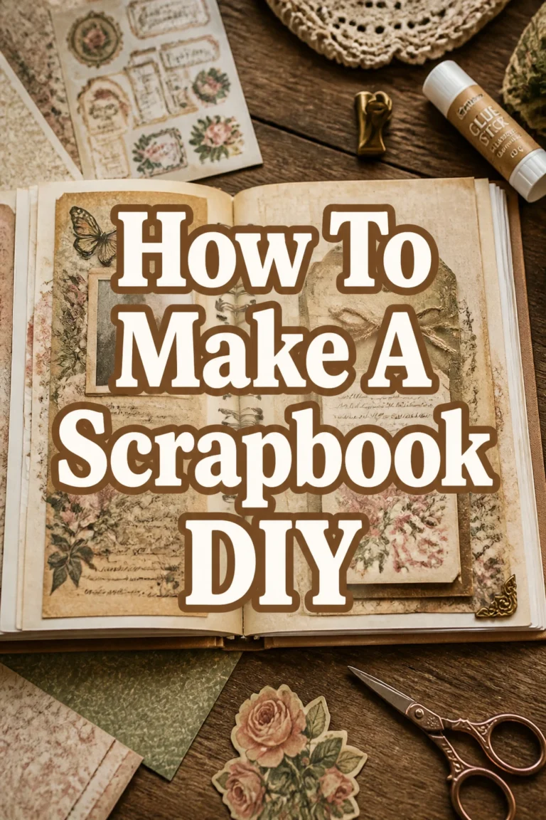 How To Make A Scrapbook DIY