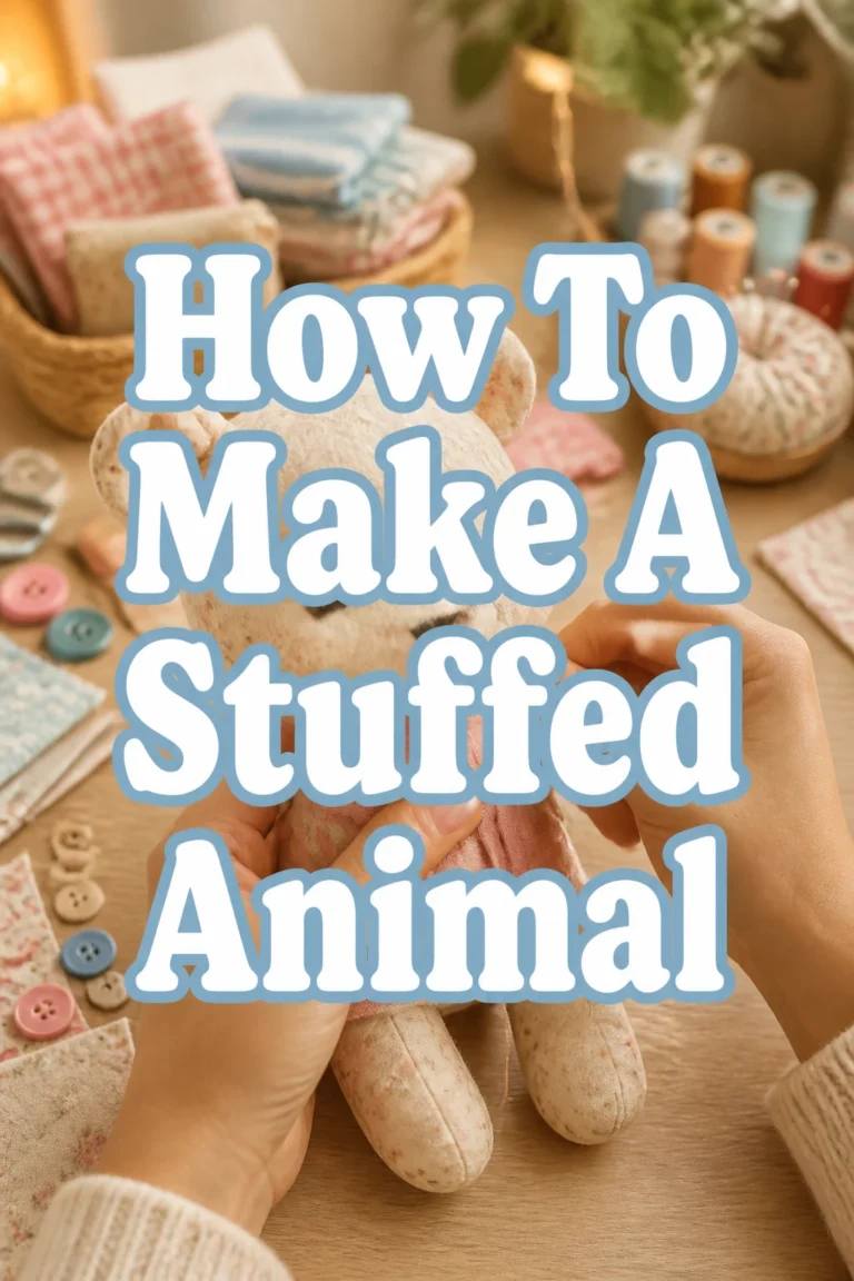 How To Make A Stuffed Animal