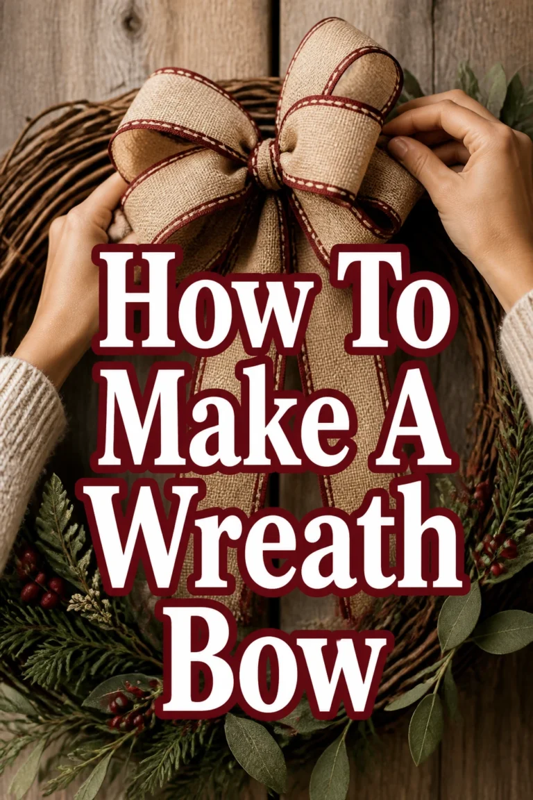 How To Make A Wreath Bow