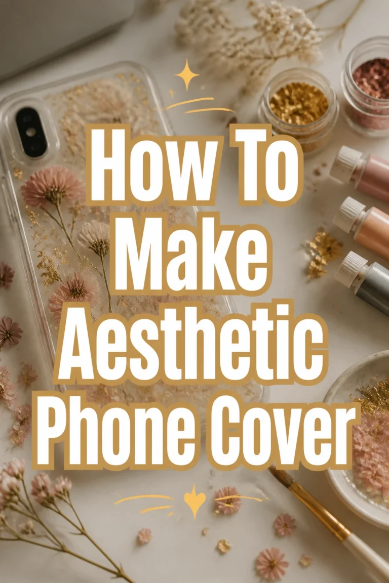 How To Make Aesthetic Phone Cover