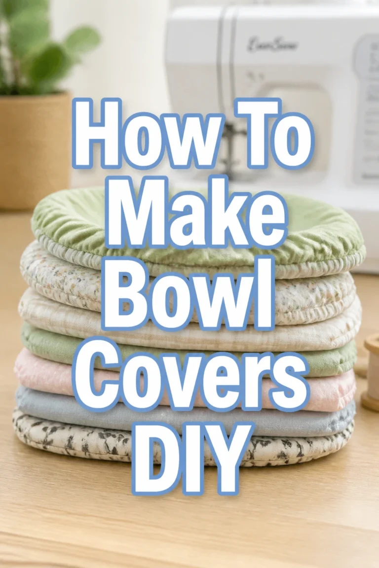 How To Make Bowl Covers DIY