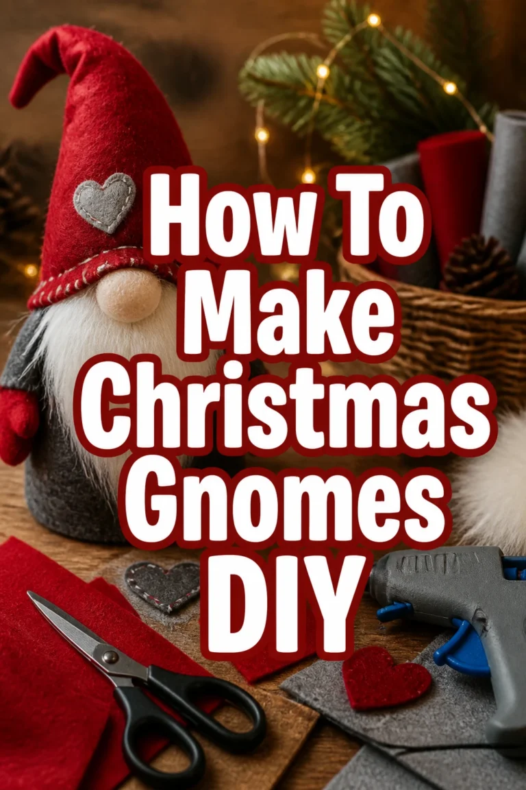 How To Make Christmas Gnomes DIY