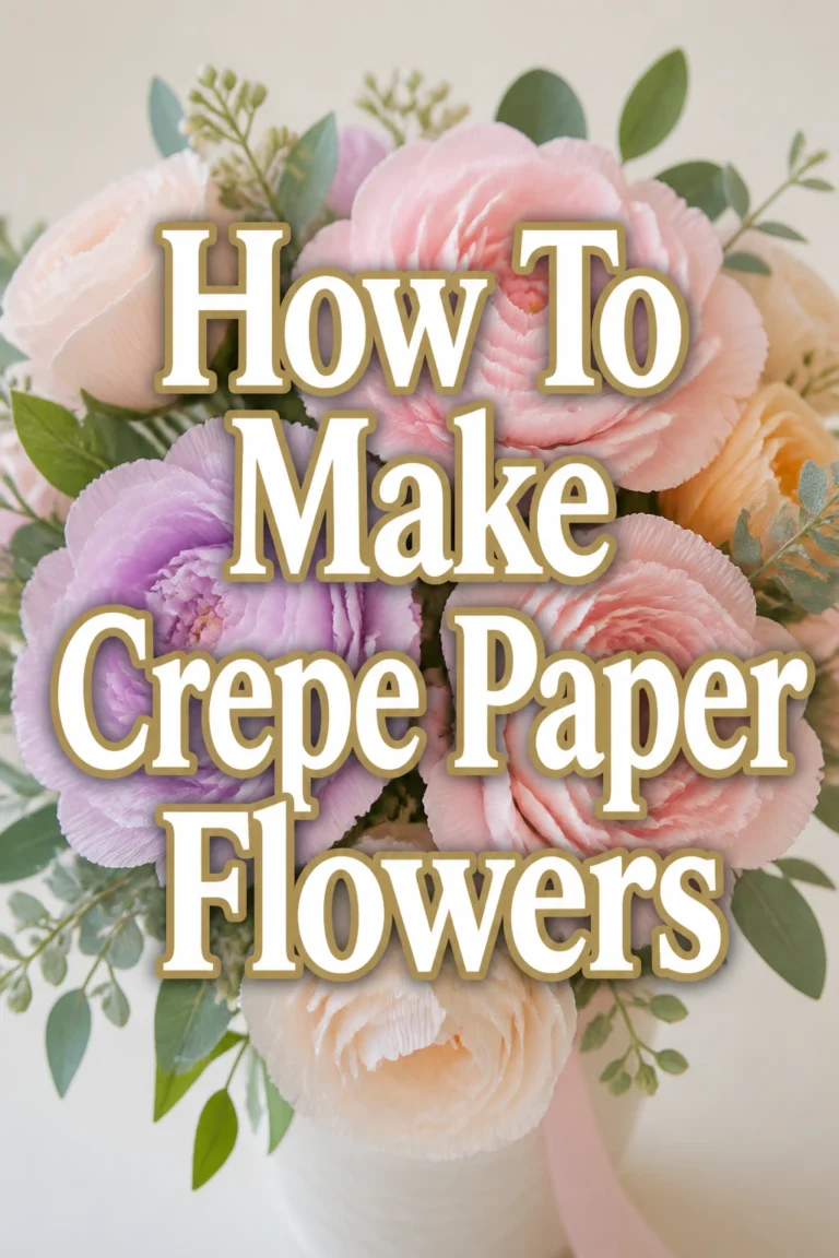 How To Make Crepe Paper Flowers