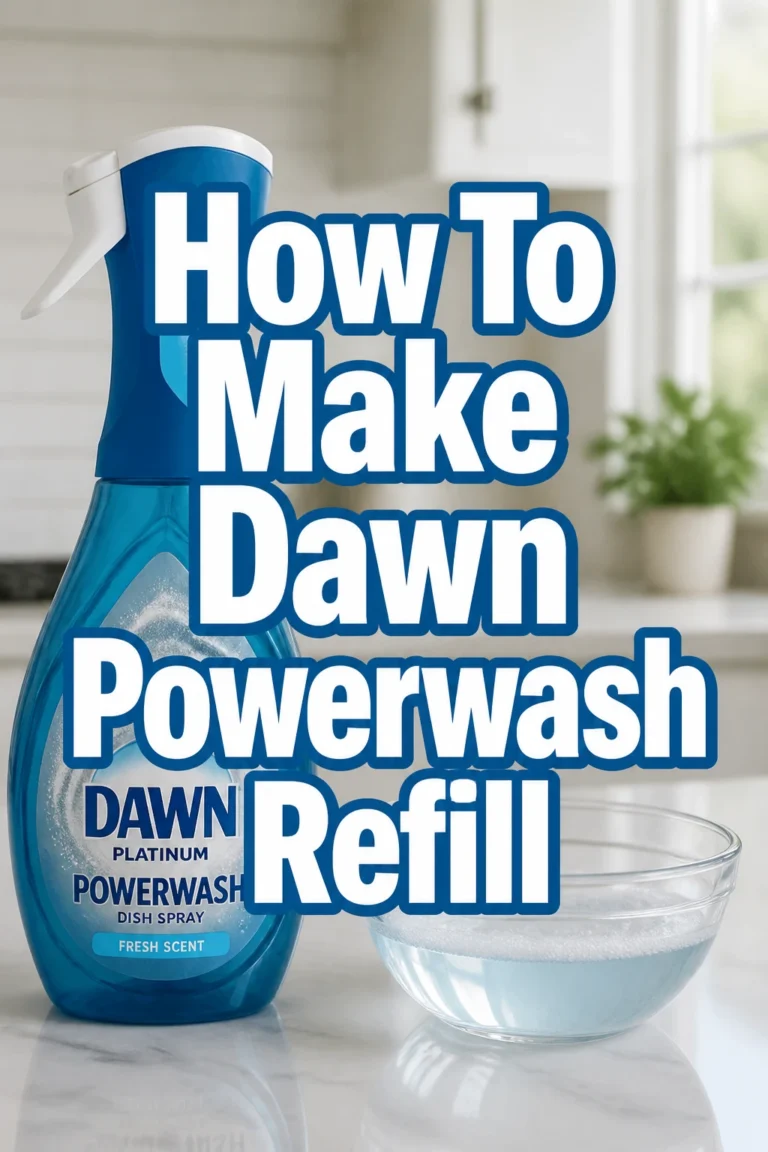 How To Make Dawn Powerwash Refill