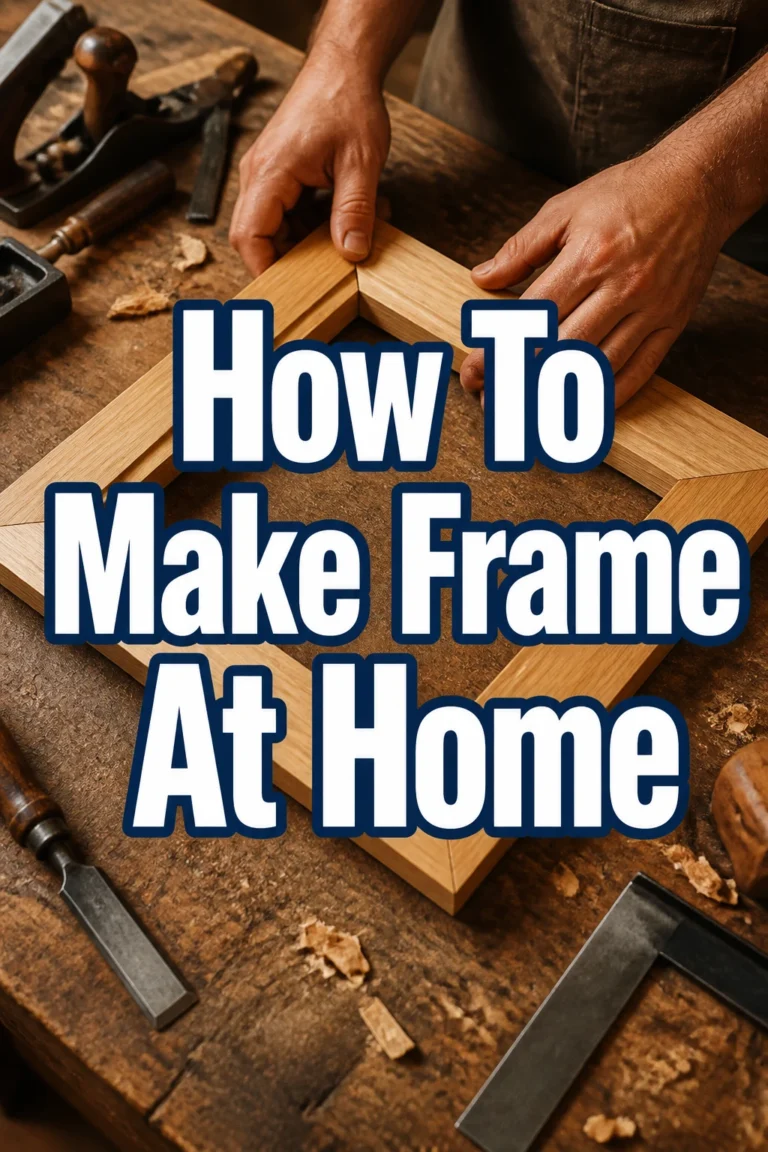 How To Make Frame At Home