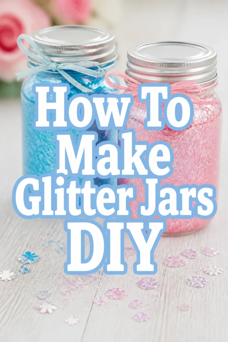 How To Make Glitter Jars DIY