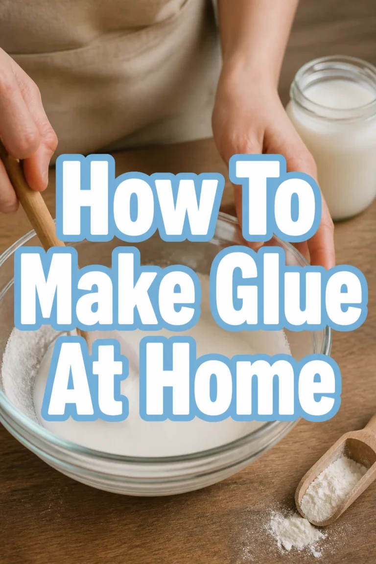 How To Make Glue At Home