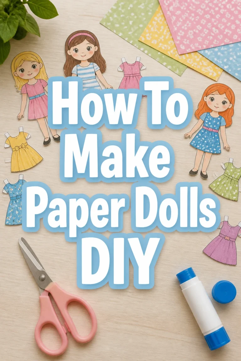 How To Make Paper Dolls DIY