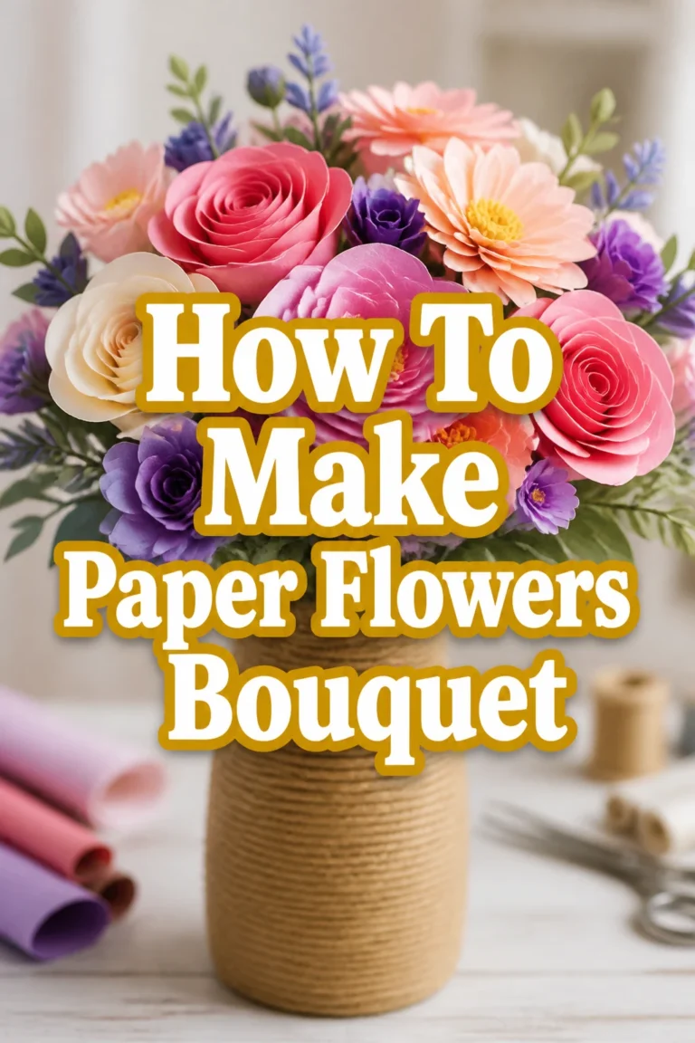 How To Make Paper Flowers Bouquet