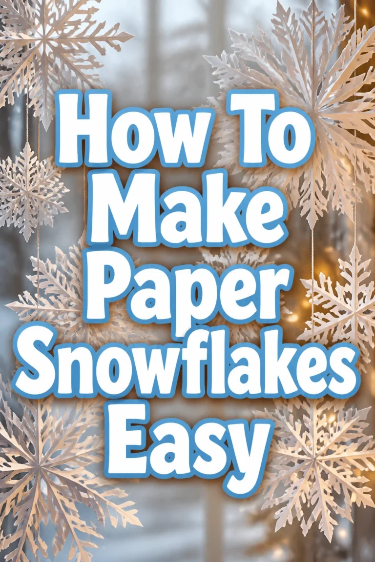 How To Make Paper Snowflakes Easy