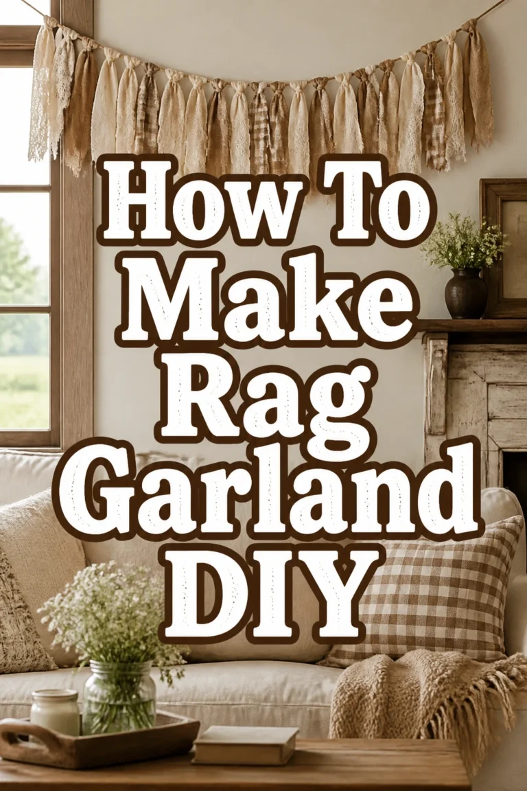 How To Make Rag Garland DIY