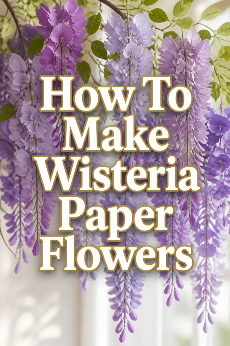 How To Make Wisteria Paper Flowers