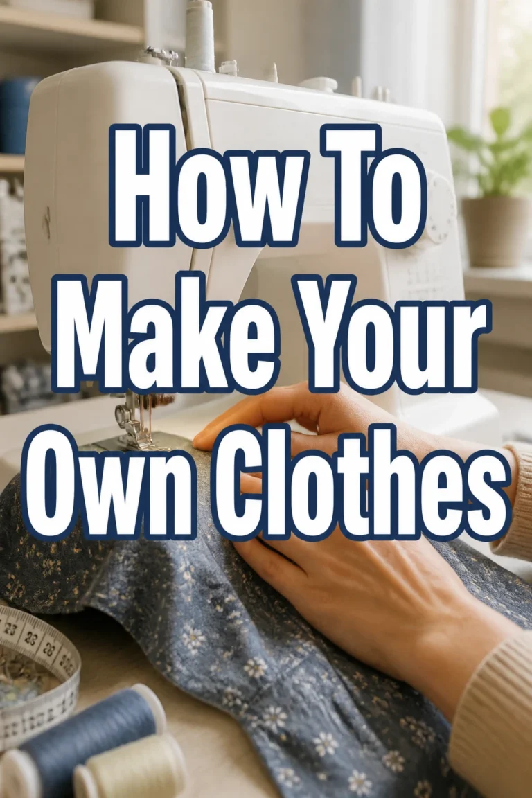 How To Make Your Own Clothes