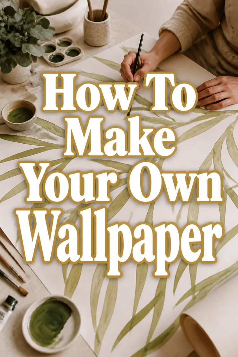 How To Make Your Own Wallpaper