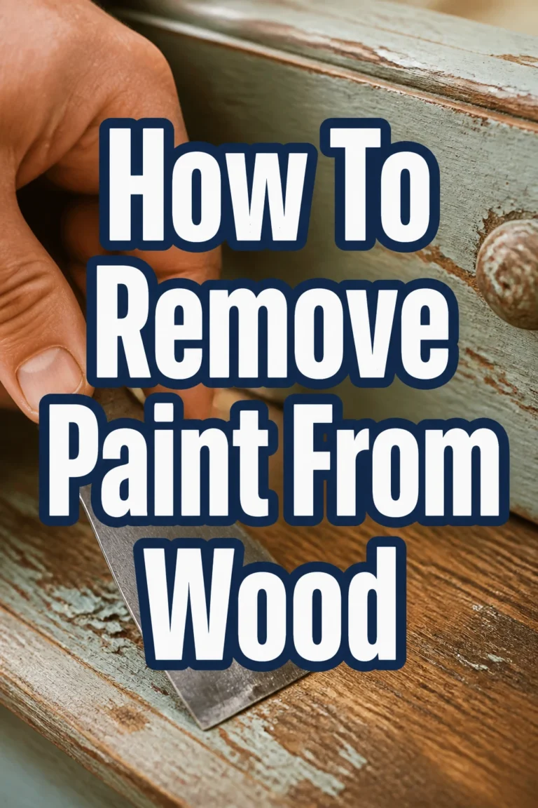 How To Remove Paint From Wood
