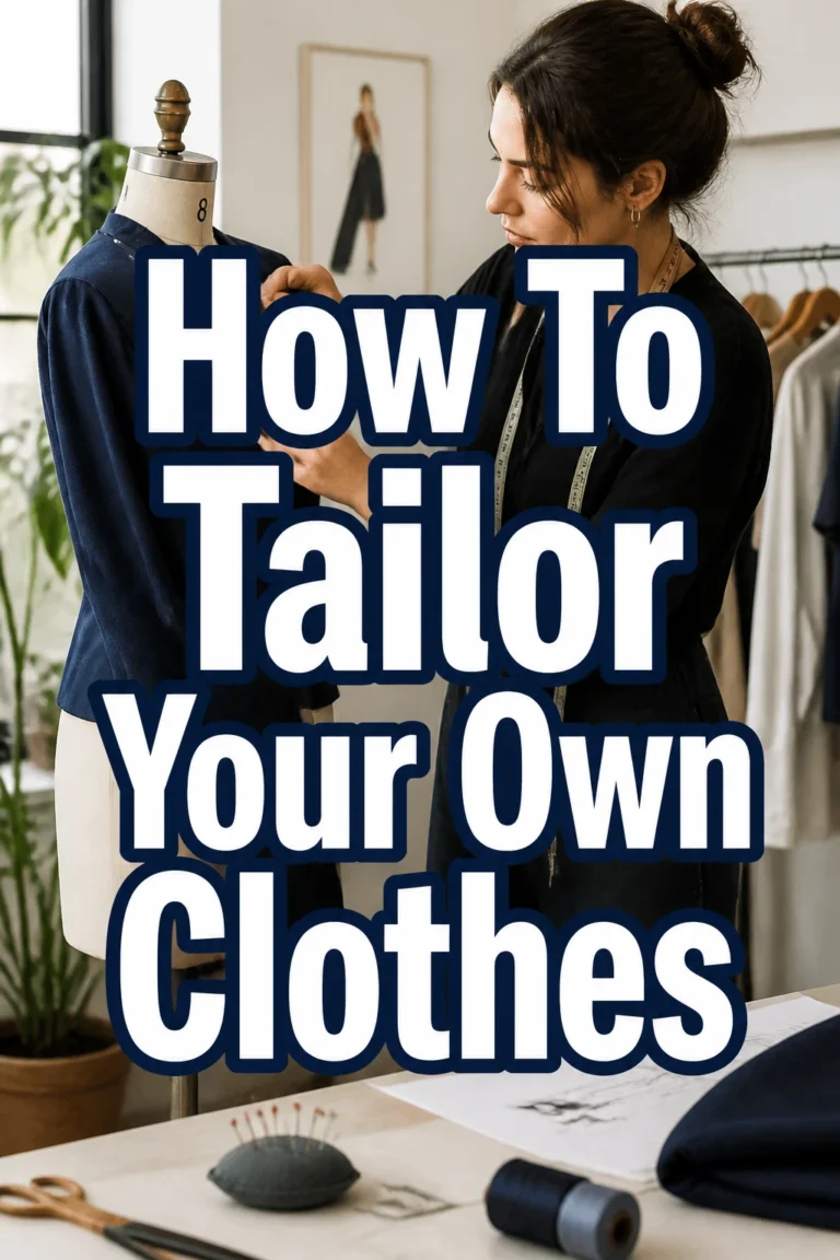How To Tailor Your Own Clothes