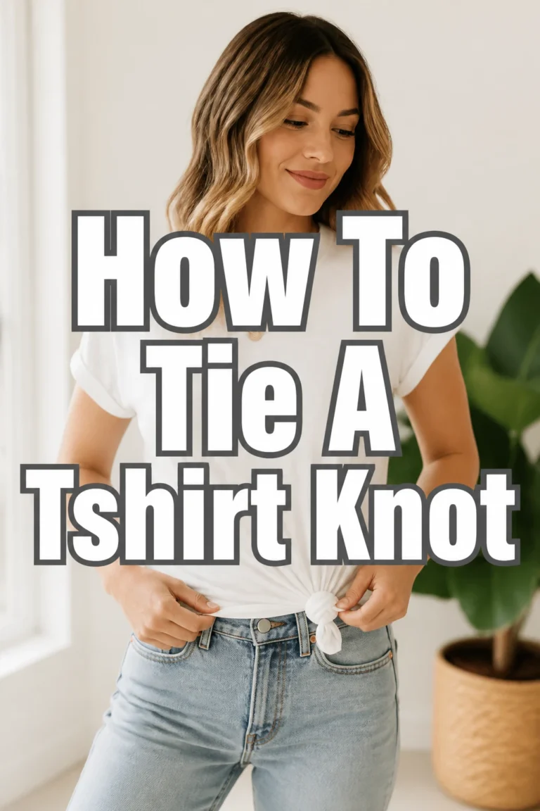 How To Tie A Tshirt Knot