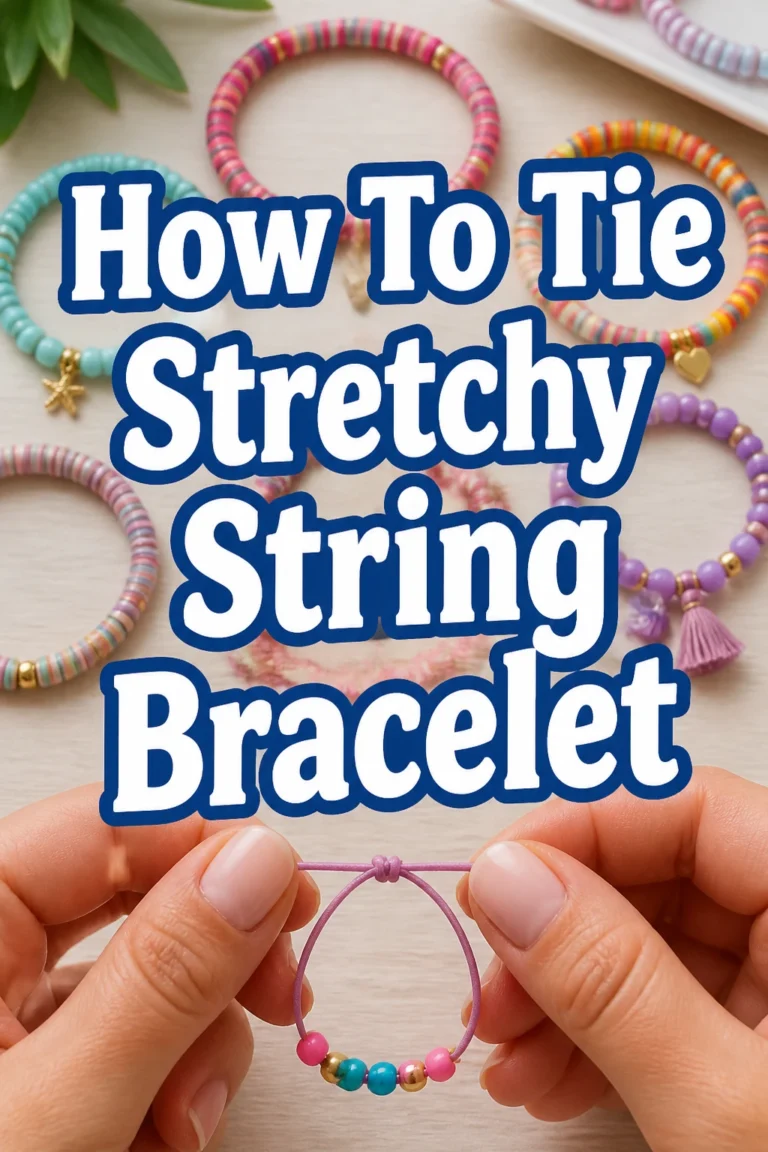 How To Tie Stretchy String Bracelet