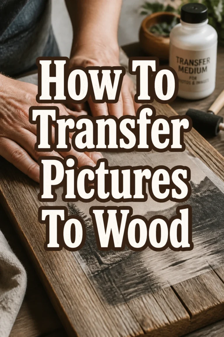 How To Transfer Pictures To Wood