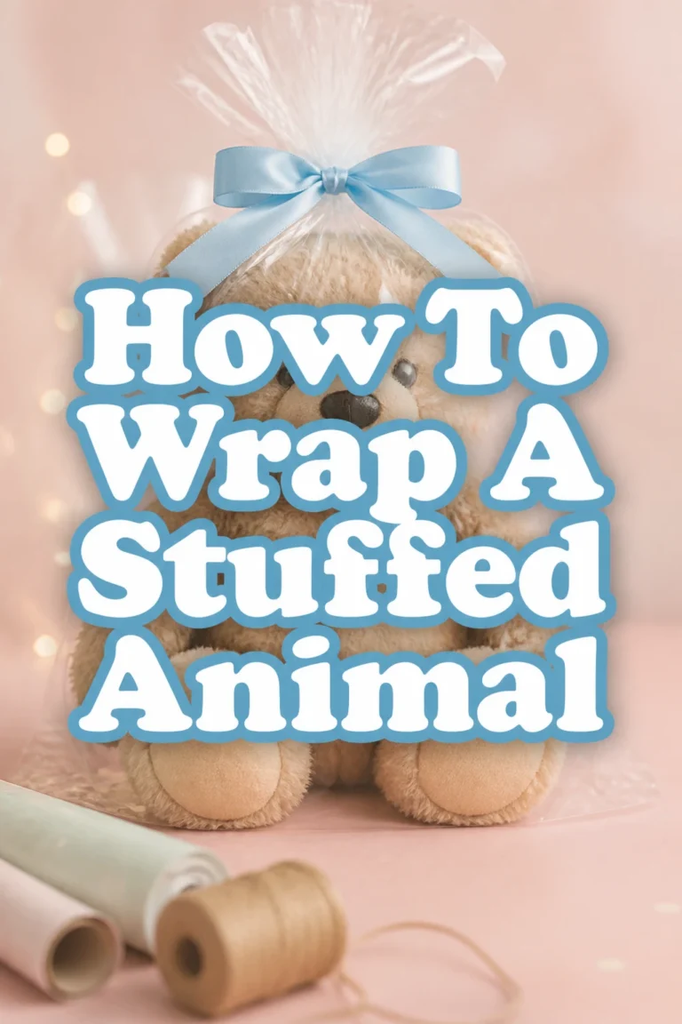 How To Wrap A Stuffed Animal